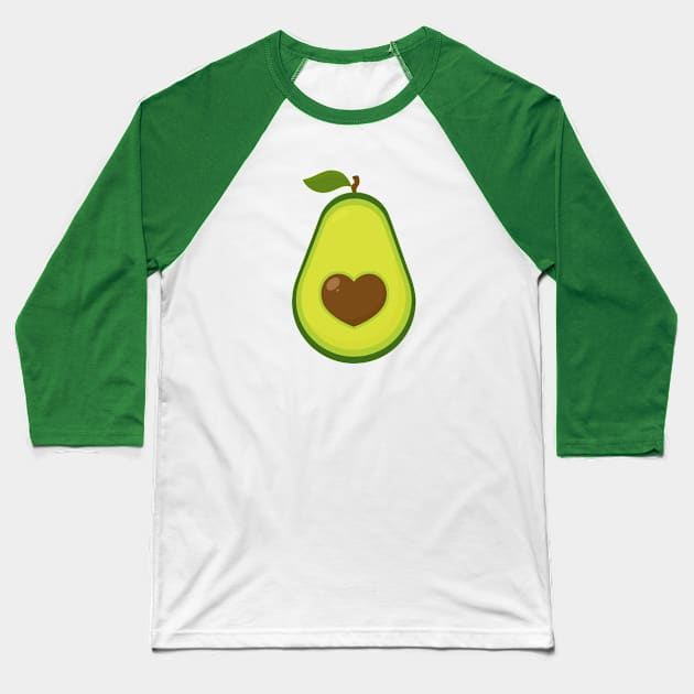 Avocado Baseball T-Shirt by NovaSammy